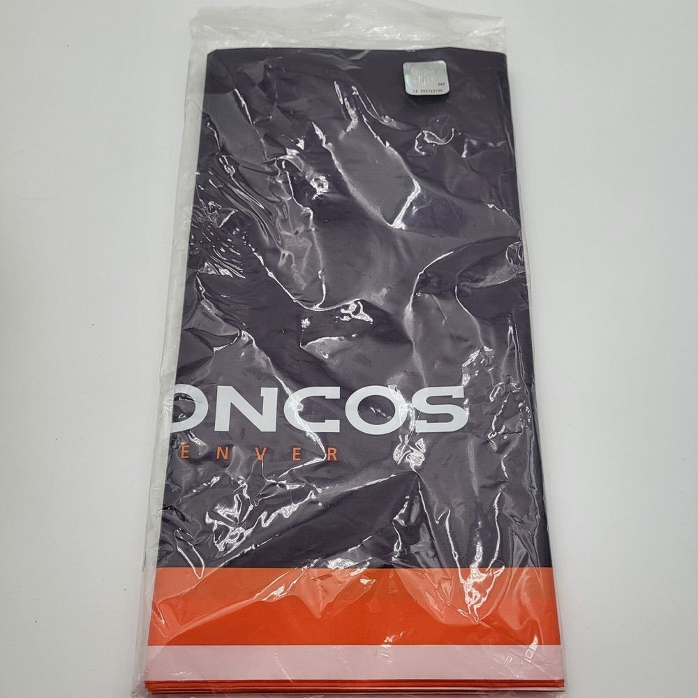 Denver Broncos Blue Orange Plastic Tablecover 54"x102"‎ Party Decoration